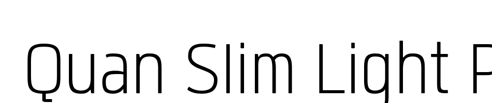  DEMO Quan Slim Light Regular font family download free