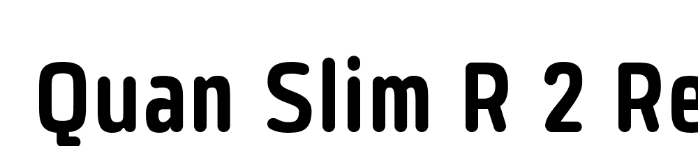  DEMO Quan Slim R 2 Regular font family download free