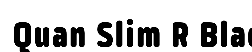  DEMO Quan Slim R Black Regular font family download free