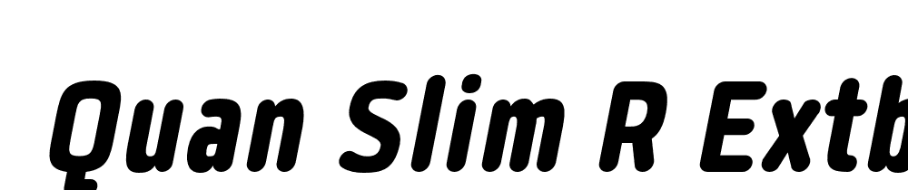  DEMO Quan Slim R ExtBd Italic font family download free