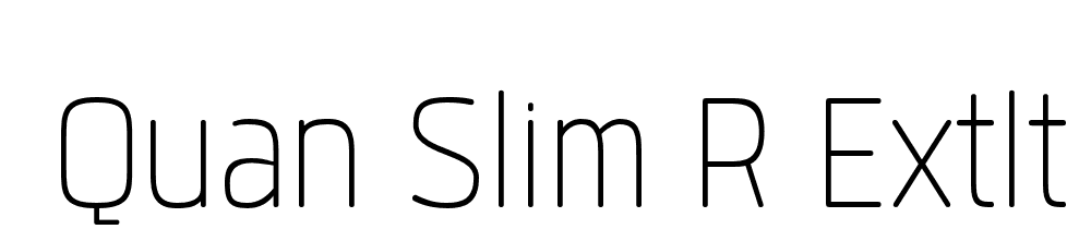  DEMO Quan Slim R ExtLt 2 Regular font family download free