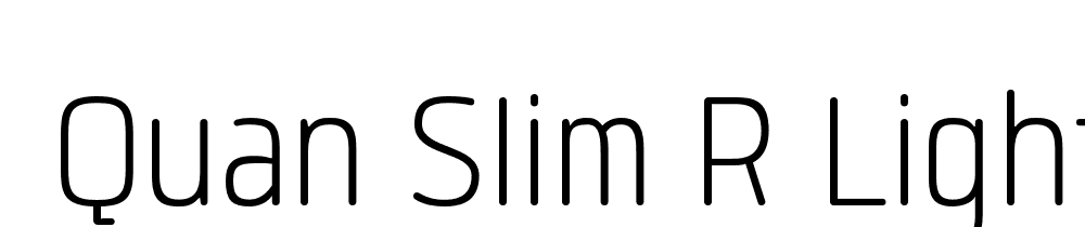  DEMO Quan Slim R Light Regular font family download free