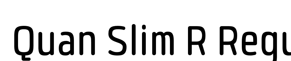  DEMO Quan Slim R Regular font family download free