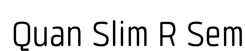  DEMO Quan Slim R SemLt Regular font family download free