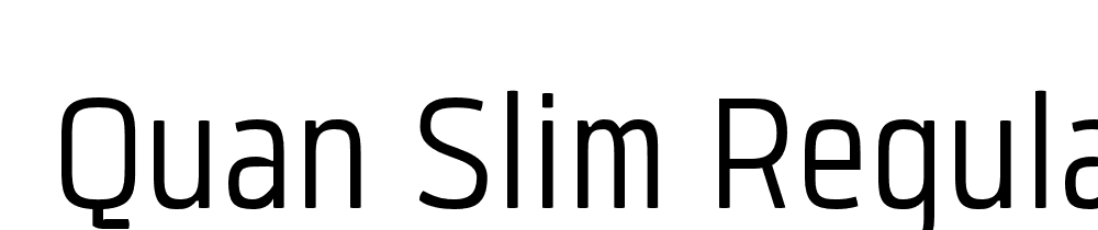  DEMO Quan Slim Regular font family download free