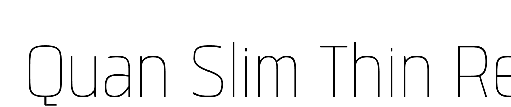  DEMO Quan Slim Thin Regular font family download free