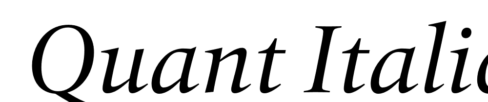  DEMO Quant Italic Regular font family download free