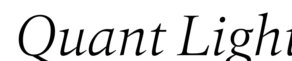  DEMO Quant LightItalic Regular font family download free