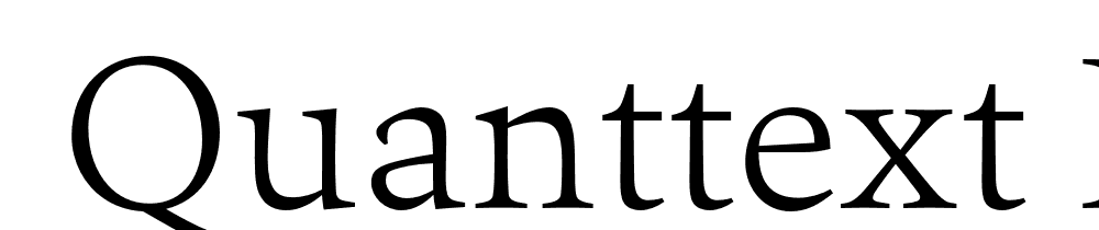  DEMO QuantText Light Regular font family download free