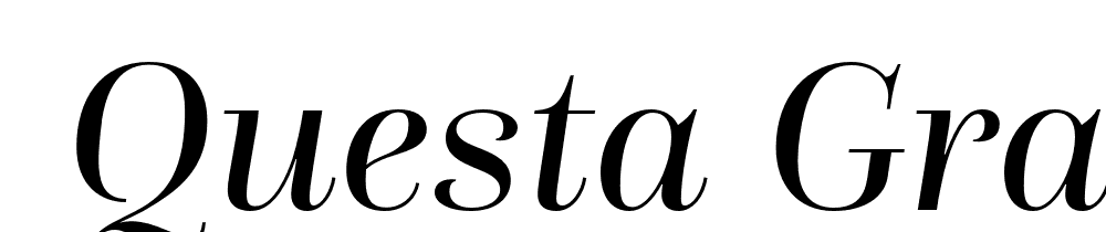  DEMO Questa Grande Italic font family download free