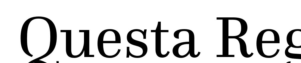  DEMO Questa Regular font family download free