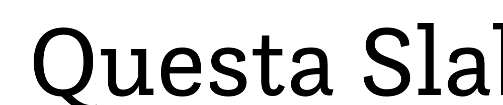  DEMO Questa Slab Regular font family download free