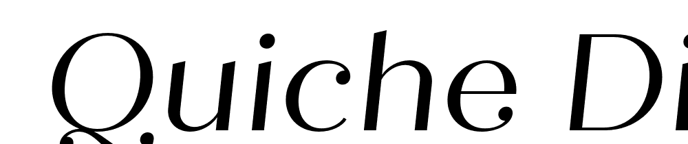  DEMO Quiche Display Italic font family download free