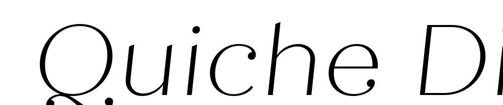  DEMO Quiche Display Thin Italic font family download free