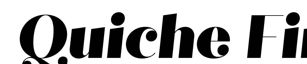  DEMO Quiche Fine Black Italic font family download free