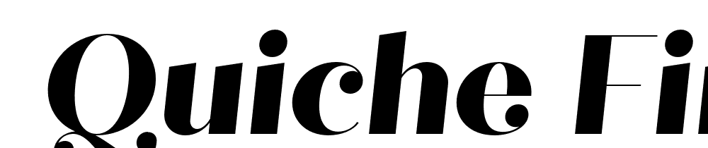  DEMO Quiche Fine ExtraBold Italic font family download free