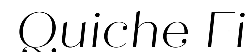  DEMO Quiche Fine Light Italic font family download free