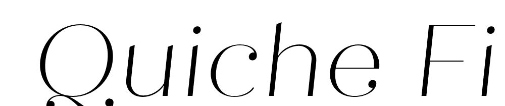  DEMO Quiche Fine Thin Italic font family download free