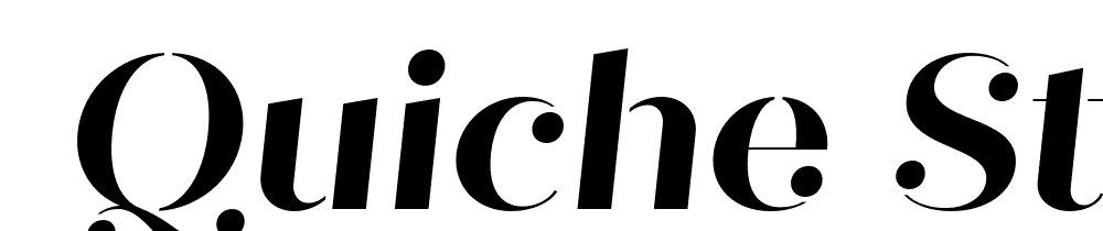  DEMO Quiche Stencil Bold Italic font family download free