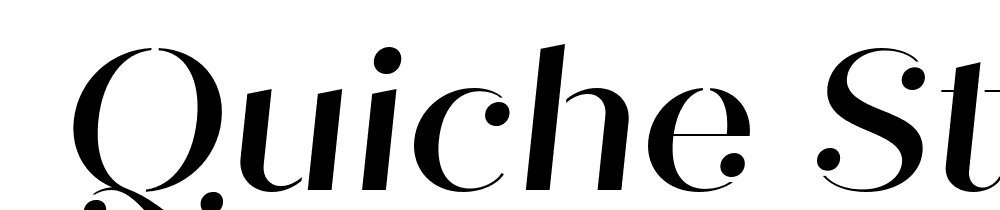  DEMO Quiche Stencil Medium Italic font family download free