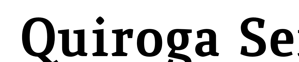  DEMO Quiroga Serif Pro Bold font family download free