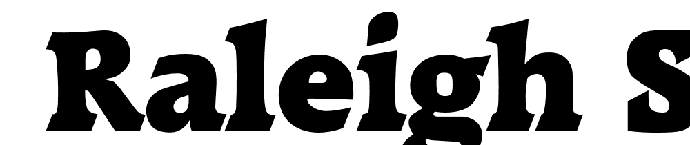  DEMO Raleigh Serial Black Regular font family download free