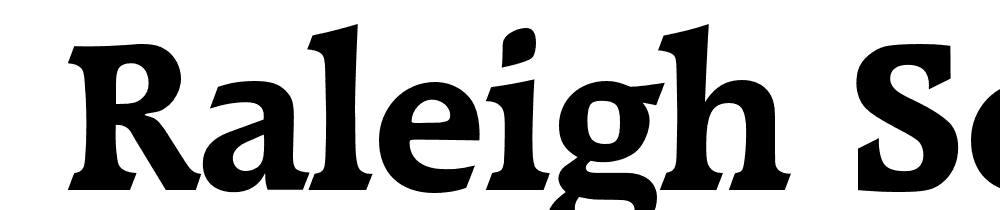  DEMO Raleigh Serial Bold font family download free