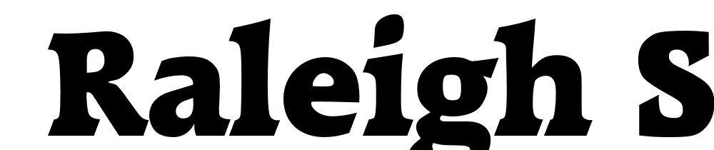  DEMO Raleigh Serial Heavy Regular font family download free