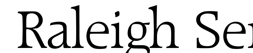  DEMO Raleigh Serial Light Regular font family download free