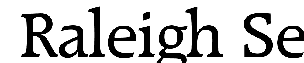  DEMO Raleigh Serial Regular font family download free