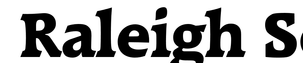  DEMO Raleigh Serial Xbold Regular font family download free