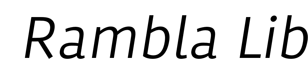  DEMO Rambla Libro Oblicua font family download free