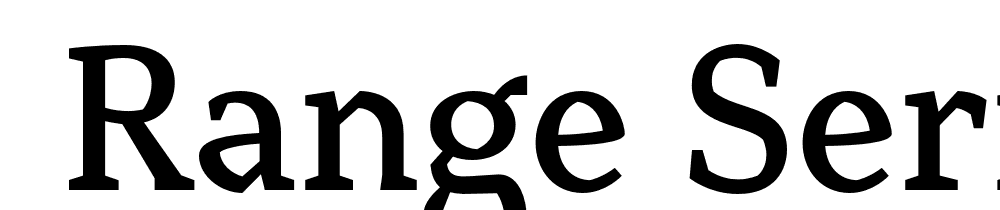  DEMO Range Serif Md Regular font family download free