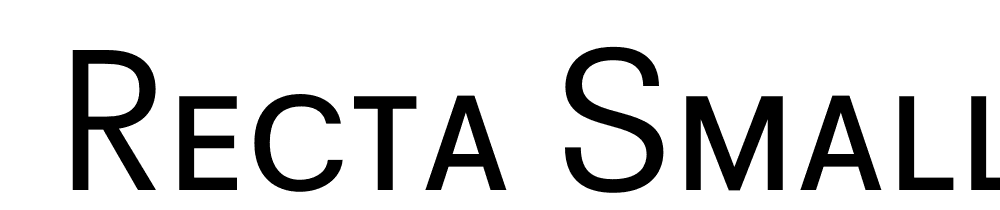  DEMO Recta Small Caps Regular font family download free