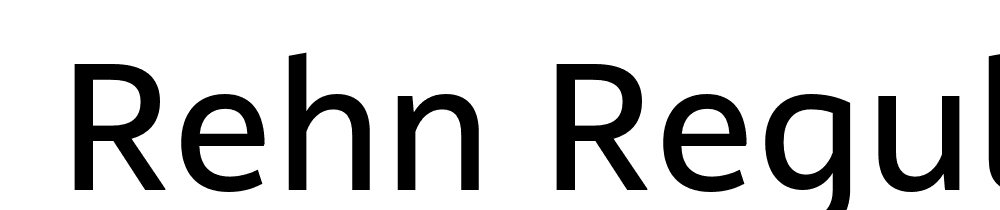  DEMO Rehn Regular font family download free