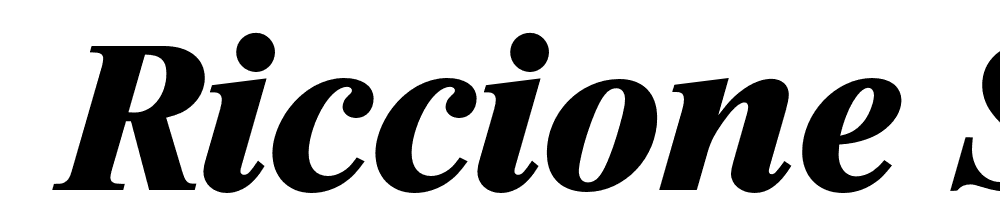  DEMO Riccione Serial Xbold Italic font family download free