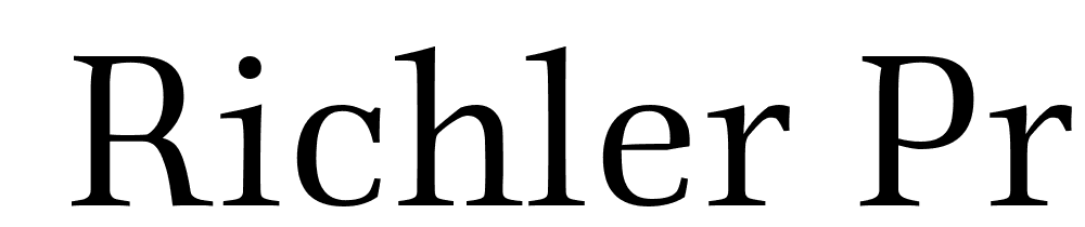  DEMO Richler Pro Regular font family download free