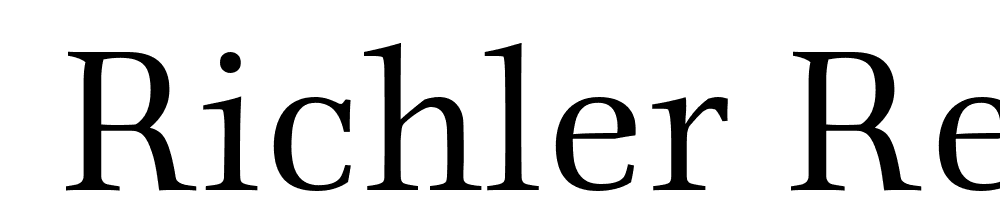  DEMO Richler Regular font family download free