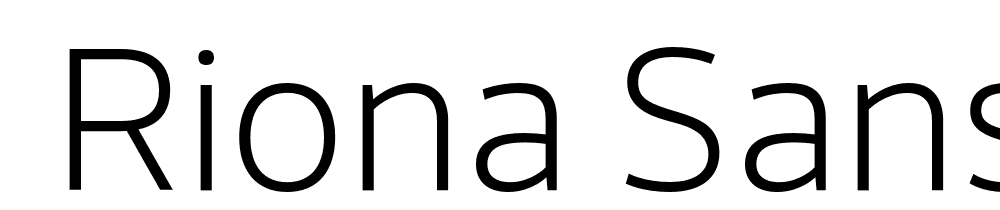  DEMO Riona Sans ExtraLight Regular font family download free