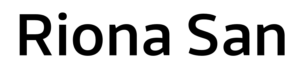  DEMO Riona Sans Medium Regular font family download free