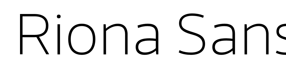  DEMO Riona Sans Thin Regular font family download free