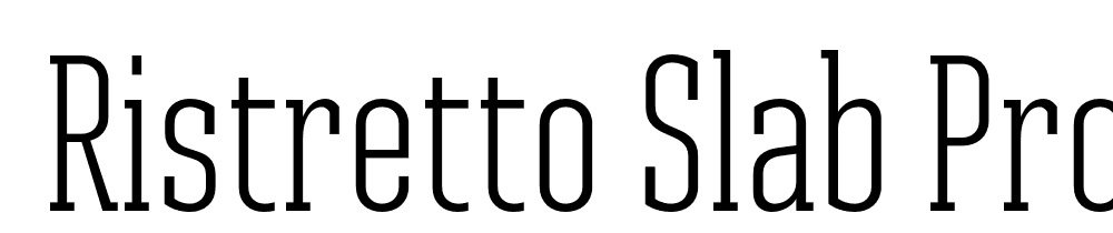  DEMO Ristretto Slab Pro Lt Regular font family download free