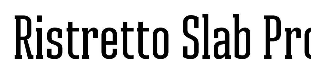  DEMO Ristretto Slab Pro Md Regular font family download free