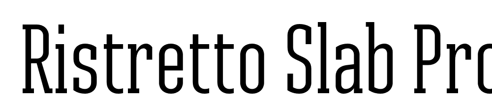  DEMO Ristretto Slab Pro Regular font family download free