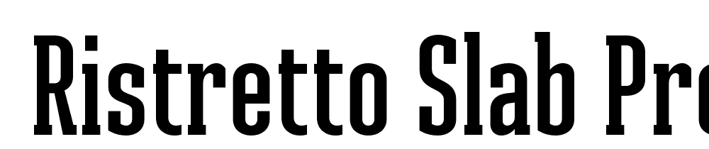  DEMO Ristretto Slab Pro SmBd Regular font family download free