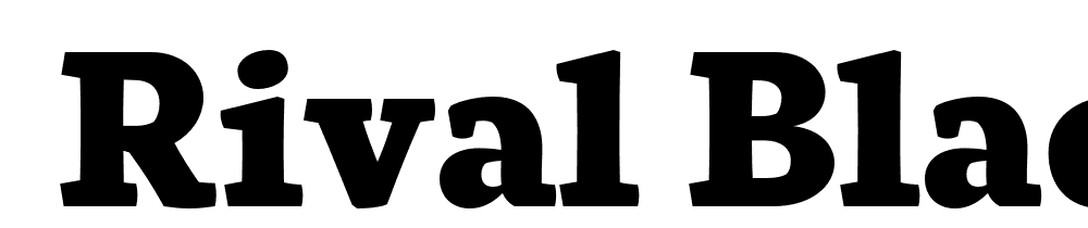  DEMO Rival Black Regular font family download free