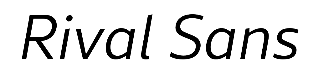  DEMO Rival Sans Light italic Regular font family download free