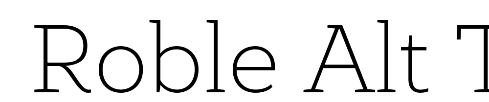  DEMO Roble Alt Thin Thin font family download free