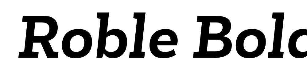  DEMO Roble Bold Bold Italic font family download free