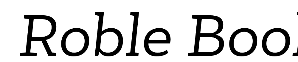  DEMO Roble Book Italic font family download free